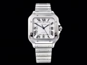 GF厂卡地亚山度士白面款对比正品评测怎么样?