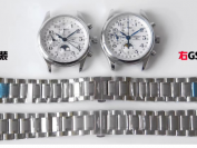 GS厂浪琴名匠八针月相做工细节对比正品评测