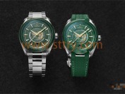 欧米茄世界时腕表采用激光雕刻和着色工艺呈现地球地形