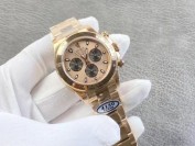 C厂劳力士迪通拿全金腕表搭配4130机芯评测