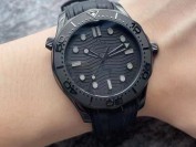 VS厂欧米茄海马300墨黑款做工细节测评