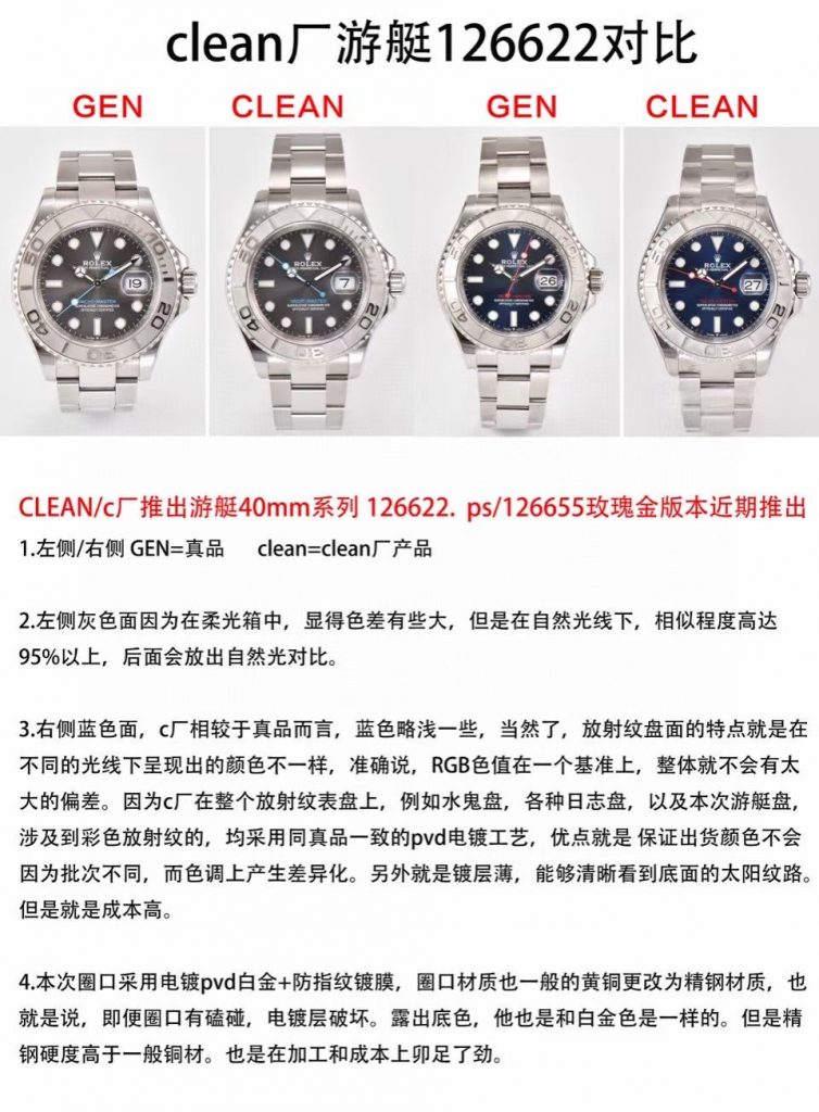 C厂劳力士灰游艇辨别非常简单,认准这几点就行 第4张 C厂劳力士灰游艇辨别非常简单,认准这几点就行 第4张