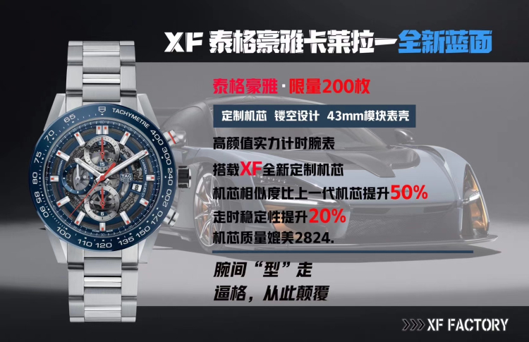 XF厂泰格豪雅卡莱拉计时表原创点评做工相对于正品如何? 第1张 XF厂泰格豪雅卡莱拉计时表原创点评做工相对于正品如何? 第1张